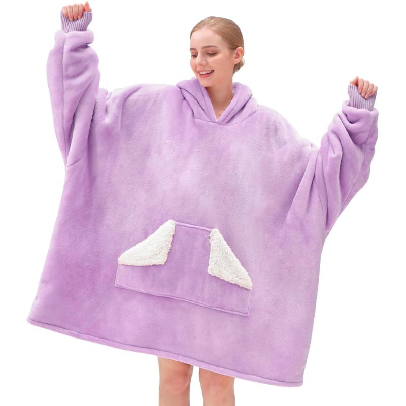 Buy Purple Adult Hooded Blanket